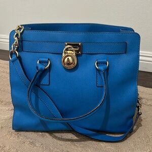 Michael Kors Hamilton Bag - Blue (Large)